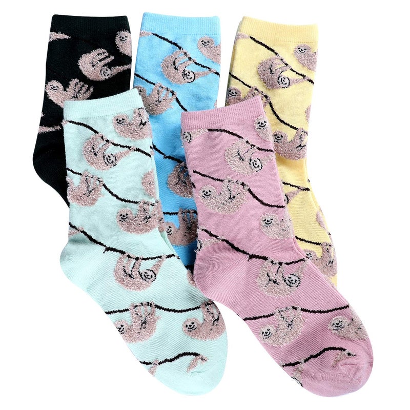 Jeasona Womenâ€™s Sloth Socks for Women Cute Sloth Gifts for Women Mom - Image 1